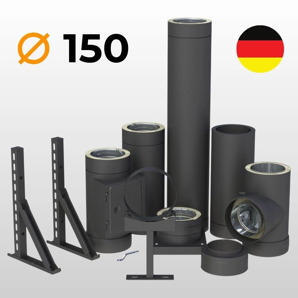 BURLANE DE INOX IZOLAT - NEGRU FI150