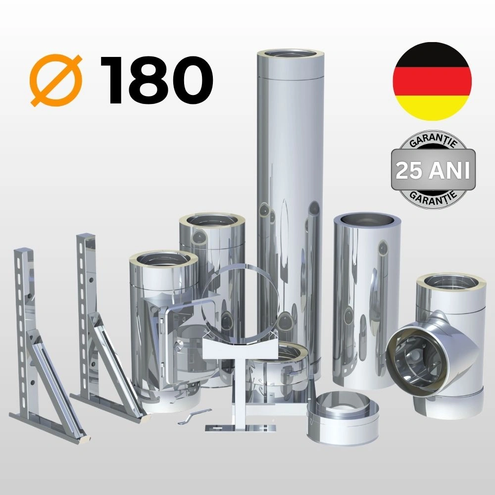 TUBULATURA INOX IZOLATIE CERAMICA FI180