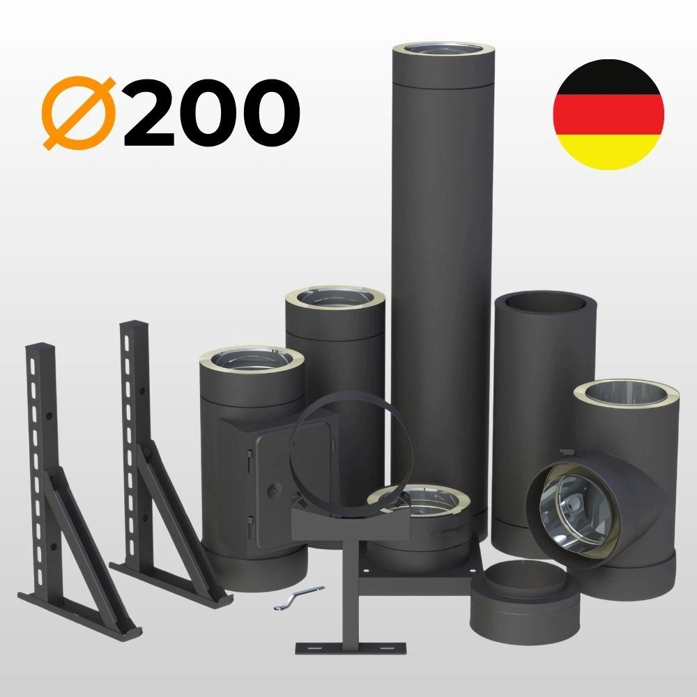 BURLANE DE INOX IZOLAT - NEGRU FI200